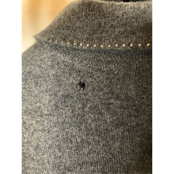 Brunello Cucinelli 100% cashmere cardigan sweater gray women's size XL - Picture 8 of 8